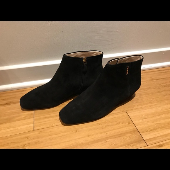 Brand new suede PRADA booties - Picture 1 of 3
